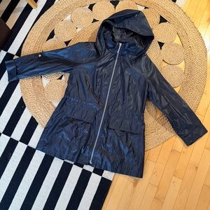 BCBGeneration Midnight Blue Hooded Windbreaker